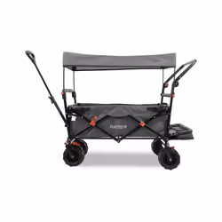 Il carrello pieghevole da spiaggia FUXTEC CTB800 .GRIGIO . Con tetto apribile protetto dai raggi UV, doppia funzione di freno ...
