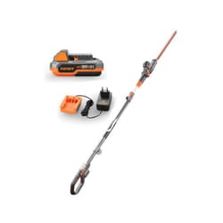 Fuxtec - Tagliasiepi telescopico a batteria 20V E1HH20 set con batteria e caricatore