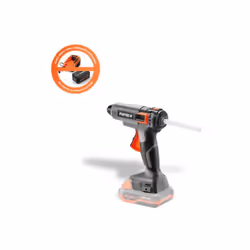 Pistola per Colla a Caldo a Batteria 20V FX-E1GG20 SOLO senza batteria Compatta, veloce, versatile: La pistola per colla a ca ...