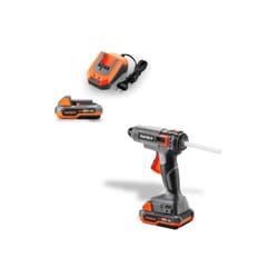 Fuxtec - Pistola Colla a Caldo 20V FX-E1GG20-SET con Batteria e Caricatore