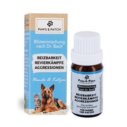 PAWS&PATCH Miscela di fiori secondo il Dr. Bach AGGRESSIVITÀ 10 g Globuli