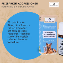 PAWS&PATCH Miscela di fiori secondo il Dr. Bach AGGRESSIVITÀ 10 g Globuli