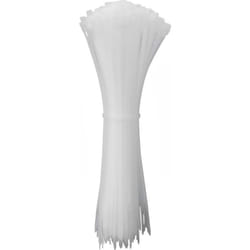 24CA349 24CA349 Fascetta per cavi 400 mm 7.6 mm Bianco Stabilizzato ai raggi uv 100 pz. - Quadrios