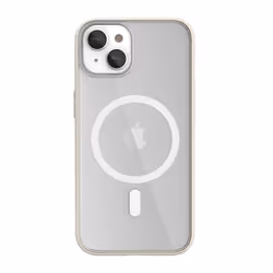 Woodcessories CLEAR CASE MAGSAFE, Cover, Apple, iPhone 14, 15,5 cm (6.1"), Beige, Trasparente