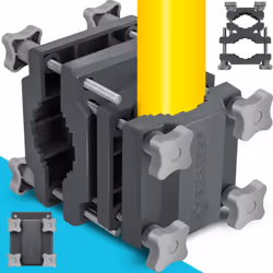 KESSER Portaombrelli Pro - alta flessibilità per ombrelloni quadrati e rotondi e adatto per ringhiere, alternativa leggera ai ...