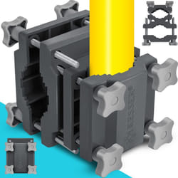 Premium supporto per ombrellone universale per balconi - supporto per ombrelloni quadrati e rotondi supporto per ombrelloni da terrazzo antracite /