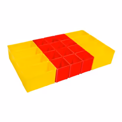 ProClick AB3 CT M 74, Set di cassette degli attrezzi, Plastica, Rosso, Giallo, Germania, 364 mm, 208 mm