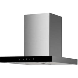 Cappa aspirante blocco cappa 60 cm acciaio inox vetro nero touch control Respekta