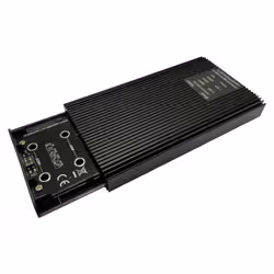 LC-Power LC-M2-C-NVME-2X2-RAID contenitore di unità di archiviazione Box esterno SSD Nero M.2 Alimentazione USB - Vista aggiuntiva 7