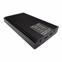 LC-Power LC-M2-C-NVME-2X2-RAID contenitore di unità di archiviazione Box esterno SSD Nero M.2 Alimentazione USB - Vista aggiuntiva 8