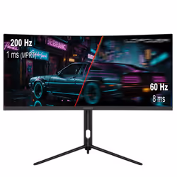 LC-Power LC-M30UWFC 30" UltraWide Full HD LED Nero - Vista aggiuntiva 4