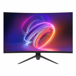 LC-Power LC-M27FC-V1, 27" Curved, 180 Monitor PC 68,6 cm (27") 1920 x 1080 Pixel Full HD LCD Nero, Rosso - Vista aggiuntiva 2