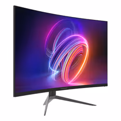 LC-Power LC-M27FC-V1, 27" Curved, 180 Monitor PC 68,6 cm (27") 1920 x 1080 Pixel Full HD LCD Nero, Rosso - Vista aggiuntiva 3