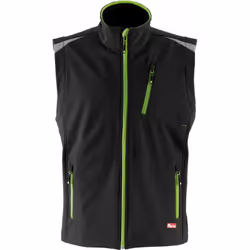 Gilet Soft Shell>> ventiquattro < Versione superiore impermeabile, antivento, traspirante: Interno con micropile, stampe rifl ...