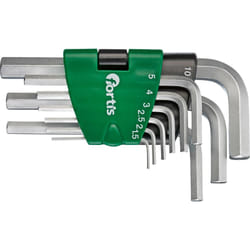 Fortis 4317784705462 chiave esagonale 9 pz