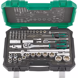 Fortis 4317784706995, 1/2+1/4", 55 testina/e, Acciaio al cromo vanadio