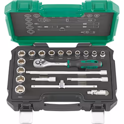 Fortis 4317784707275, 3/8", 20 testina/e, Acciaio al cromo vanadio