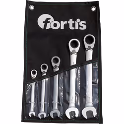 Fortis 4317784727211, Acciaio al cromo vanadio, Opaco, 15°, 5 pz