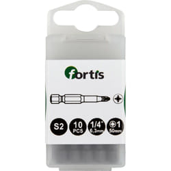 Fortis 4317784728997 punta per cacciavite 10 pz