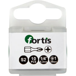 Fortis 4317784729345 punta per cacciavite 10 pz