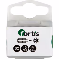 Fortis 4317784729420, 10 pz, Torcia, T10, 1/4", 25 mm