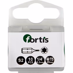 Fortis 4317784775403, 10 pz, Torcia, T40, 1/4", 25 mm