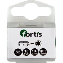 Fortis 4317784775403 punta per cacciavite 10 pz