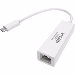 Vision TC-USBCETH, Bianco, CE, FCC, 200 mm, 25 g, 220 mm, 170 mm