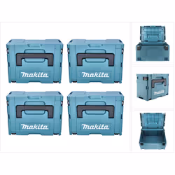 Contenuto della confezione: - 4x Scatole di plastica Makita MAKPAC Gr. 3 - senza inserto Descrizione del prodotto: Le valiget ...