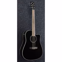 Ibanez PF15ECE-BK chitarra Chitarra acustico-elettrica Dreadnought 6 corde Nero - Vista aggiuntiva 3