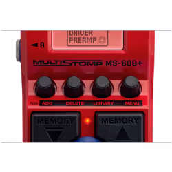 Zoom MS-60B+ pedale per effetto Pedale d'espressione Rosso - Vista aggiuntiva 7