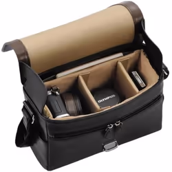 Olympus CBG-11 PR Borsa da spalla Nero, Marrone