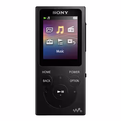 Sony Walkman NW-E394, Lettore MP3, 8 GB, TFT, USB 2.0, Radio FM, Nero