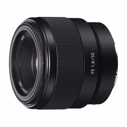 Sony SEL-50F18F Obiettivo a Focale Fissa 50 mm F1.8, Mirrorless Full-Frame, Attacco E, SEL50F18F, 6/5, Sony E