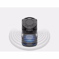 Sony MHC-V13 - Altoparlante Bluetooth All in One con JET BASS BOOSTER, Effetti Luminosi, Lettore CD, USB, Nero - Vista aggiuntiva 4
