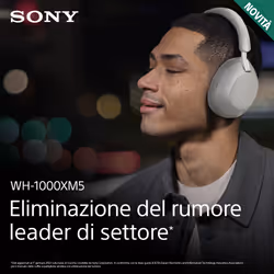Sony WH-1000XM5 Cuffie Wireless con Noise Cancelling - Batteria fino a 30 ore - Around-ear - Con Alexa e Google Assistant - Con microfono integrato per telefonate - Argento - Vista aggiuntiva 8