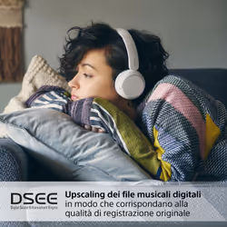 Sony Cuffie Bluetooth wireless WH-CH520 - Durata della batteria fino a 50 ore con ricarica rapida, stile on-ear - Bianco - Vista aggiuntiva 8