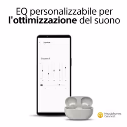Sony WF-1000XM5 Cuffie Wireless con Noise Cancelling - Durata della batteria fino a 24 ore - Argento - Vista aggiuntiva 7