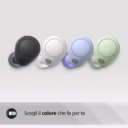 Sony WF-C700N Cuffie con cancellazione del rumore True Wireless - Comfort e stabilità per tutto il giorno - Durata della batteria fino a 15 ore con custodia di ricarica - Nero - Vista aggiuntiva 7