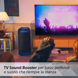 Sony SRS-XV800 - Altoparlante wireless per feste con potente audio a 360° e MEGA BASS - 25 ore di durata della batteria, portatile, per interni ed esterni, illuminazione, karaoke - nero - Vista aggiuntiva 5