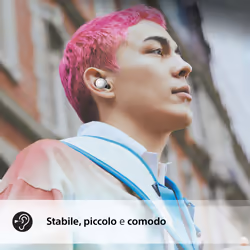 Sony WF-C700N Cuffie con cancellazione del rumore True Wireless - Comfort e stabilità per tutto il giorno - Durata della batteria fino a 15 ore con custodia di ricarica - Bianco - Vista aggiuntiva 5