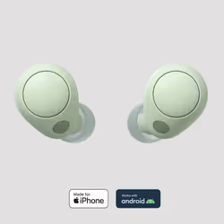 Sony WF-C700N Cuffie con cancellazione del rumore True Wireless - Comfort e stabilità per tutto il giorno - Durata della batteria fino a 15 ore con custodia di ricarica - Verde Salvia - Vista aggiuntiva 4