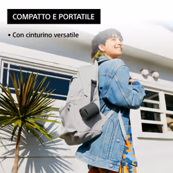 Sony SRS-XB100 - Speaker Wireless Bluetooth, portatile, leggero, compatto, da esterno, da viaggio, resistente IP67 impermeabile e antipolvere, batteria da 16 ore, cinturino versatile, chiamate in vivavoce – Arancio - Vista aggiuntiva 4