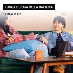 Sony SRS-XB100 - Speaker Wireless Bluetooth, portatile, leggero, compatto, da esterno, da viaggio, resistente IP67 impermeabile e antipolvere, batteria da 16 ore, cinturino versatile, chiamate in vivavoce – Arancio - Vista aggiuntiva 5