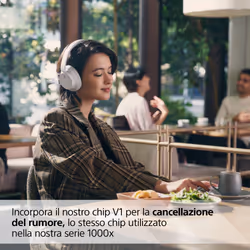 Sony WH-CH720N Cuffie Bluetooth wireless con cancellazione del rumore - Durata della batteria fino a 35 ore e ricarica rapida - Bianco - Vista aggiuntiva 4