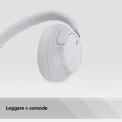 Sony WH-CH720N Cuffie Bluetooth wireless con cancellazione del rumore - Durata della batteria fino a 35 ore e ricarica rapida - Bianco - Vista aggiuntiva 5