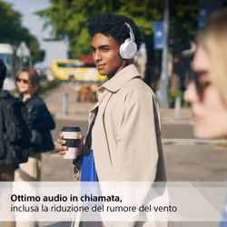 Sony WH-CH720N Cuffie Bluetooth wireless con cancellazione del rumore - Durata della batteria fino a 35 ore e ricarica rapida - Bianco - Vista aggiuntiva 8