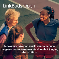 Sony LinkBuds Open – Auricolari Bluetooth True Wireless aperti - Suono trasparente, comfort per tutto il giorno 4,8 g, alta qualità del suono, IPX4, connessione Multipoint, batteria da 22 ore, iOS e Android – White - Vista aggiuntiva 6