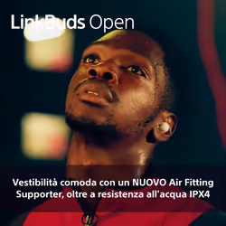 Sony LinkBuds Open – Auricolari Bluetooth True Wireless aperti - Suono trasparente, comfort per tutto il giorno 4,8 g, alta qualità del suono, IPX4, connessione Multipoint, batteria da 22 ore, iOS e Android – White - Vista aggiuntiva 7