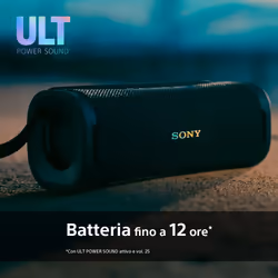 Sony ULT FIELD 1 - Speaker portatile wireless Bluetooth con ULT POWER SOUND, bassi potenti, IP67, impermeabile, antipolvere, antiurto, batteria da 12 ore, qualità chiamata chiara, anche da esterno, viaggio - Vista aggiuntiva 7